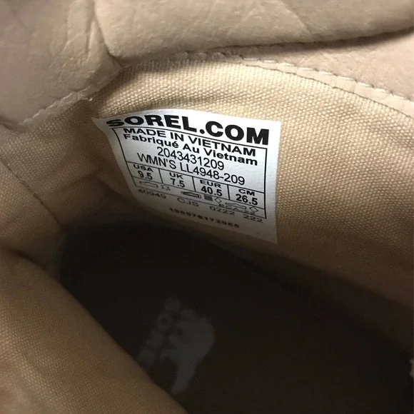 Sorel Women's SIZE 9.5 Lennox Lace Waterproof Boots, Ceramic Color - Picture 8 of 9